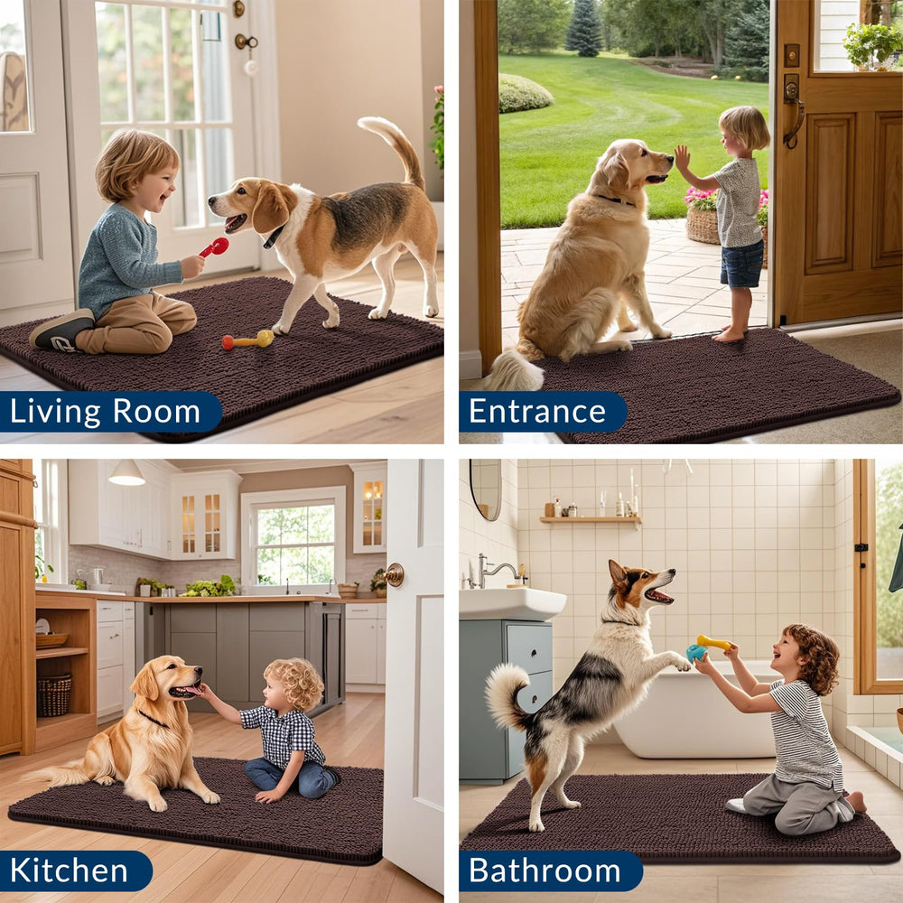 Smiry Dog Door Mat fast-drying design dries quickly between uses