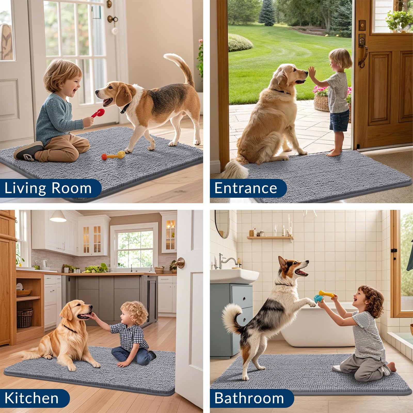 Smiry dog door mat indoor-entrance-setup ideal for entryways and lobbies