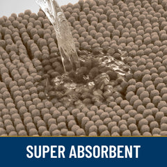 Smiry Dog Door Mat; low-profile design fits under doors.