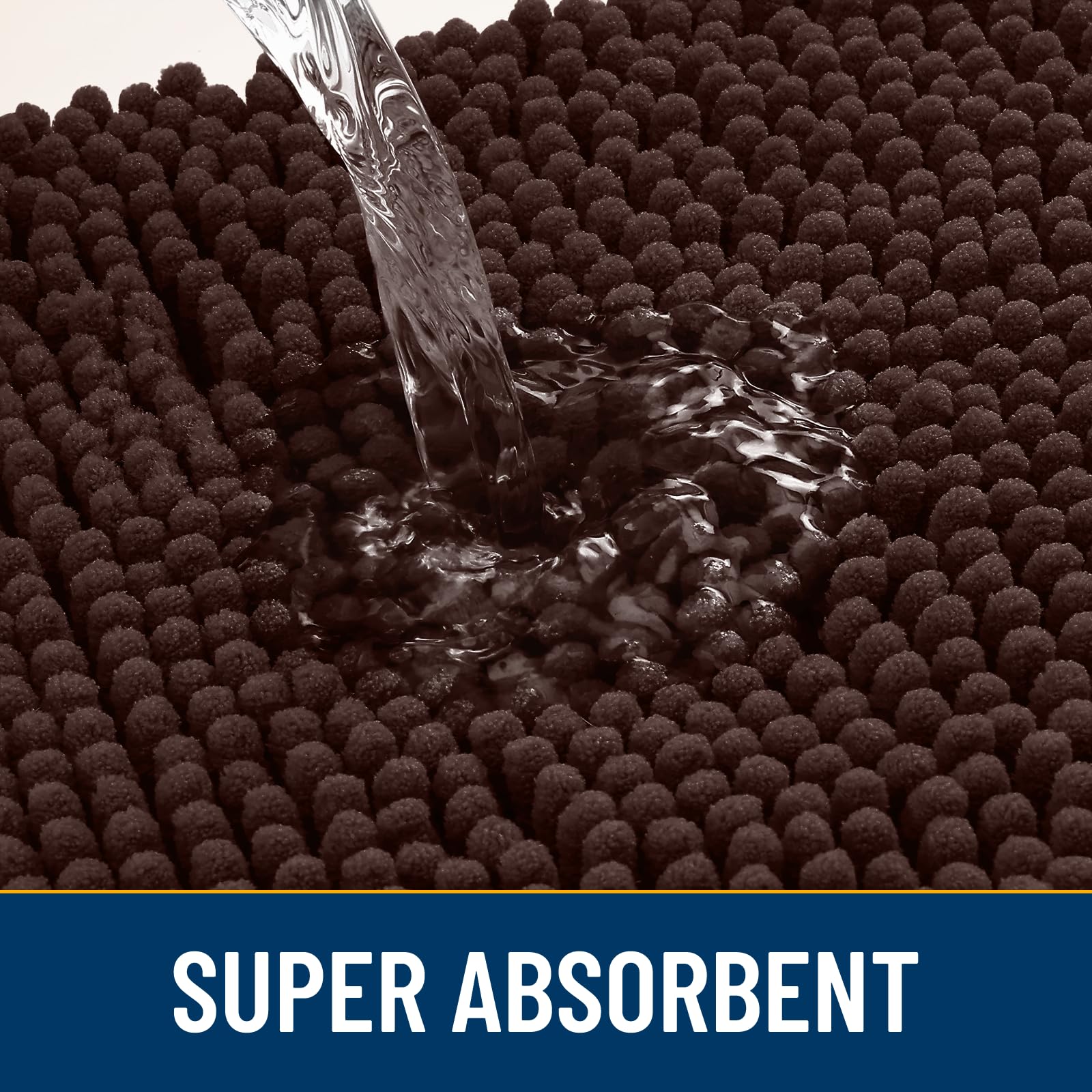 Smiry Dog Door Mat low-profile-design fits under doors while trapping dirt