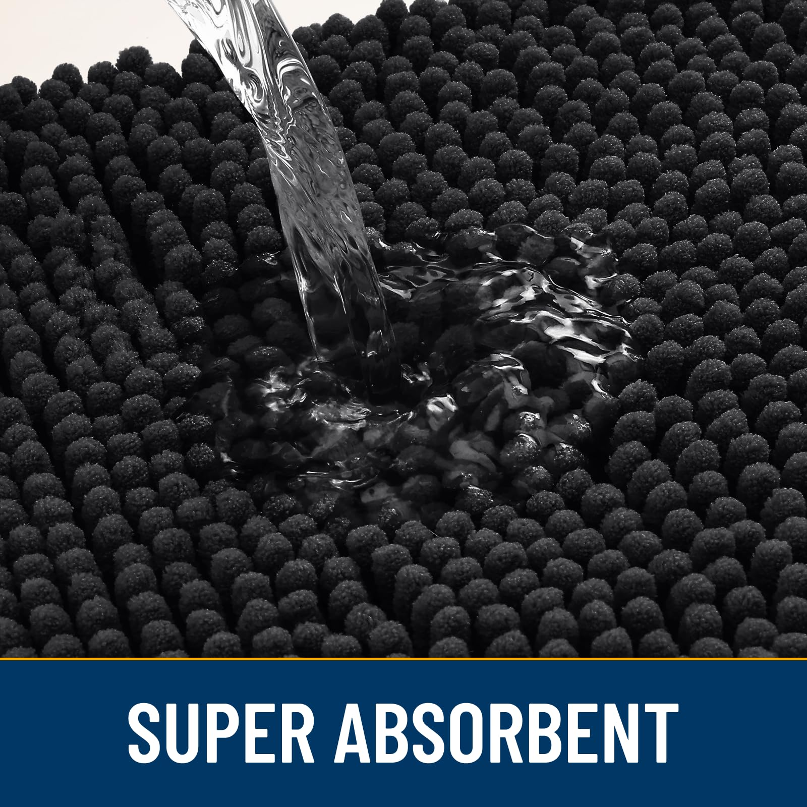 Smiry dog door mat low-profile design fits under doors.