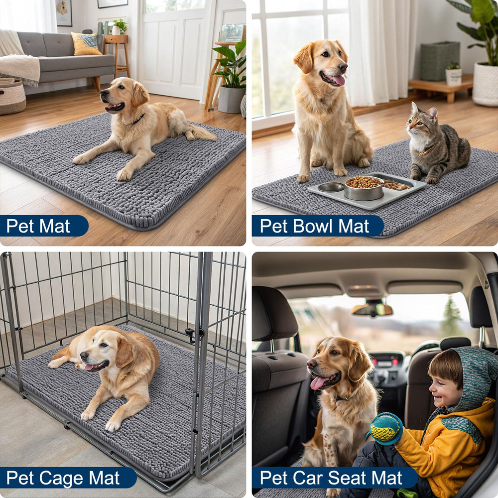 Smiry mud-paw mat quickly absorbs moisture after outdoor play.