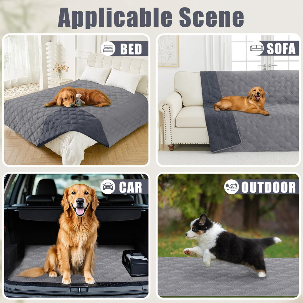 Smiry reversible style pet blanket offering two decor options
