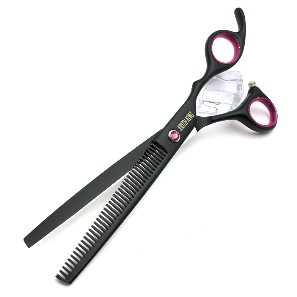 Smith King curved scissors 30-degree angle enables smooth rounded cuts.