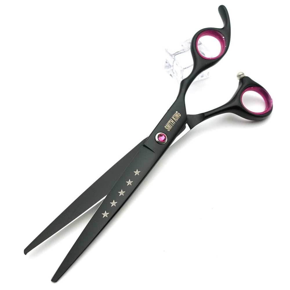 Smith King thinning scissors edge detail highlights even thinning for natural fur texture.