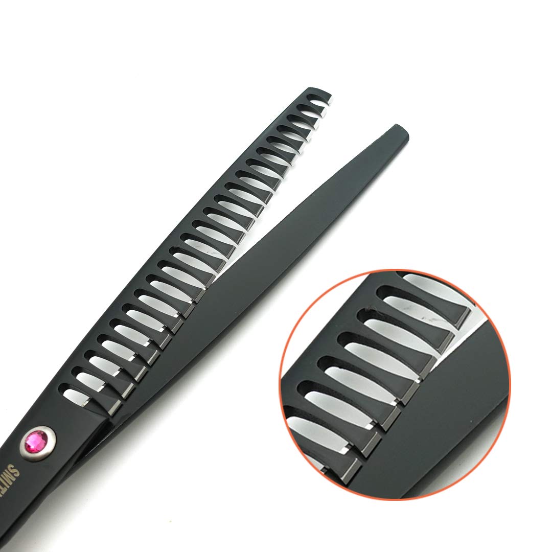 Smithking scissors in use on a dog for professional results.