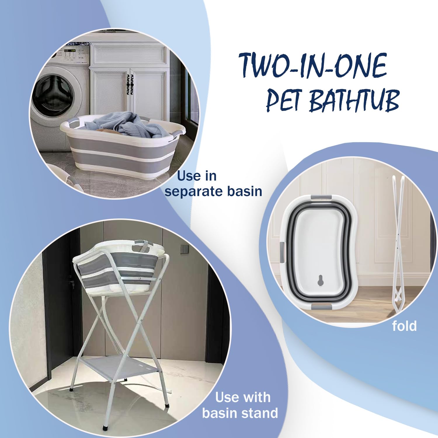 SMLXLXX safety collar feature keeps pets secure in the tub during washing.