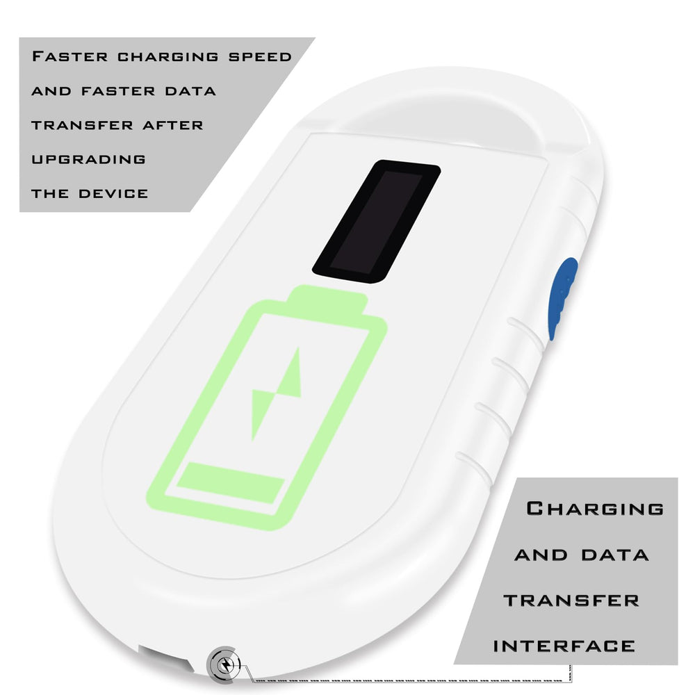 Smoostart Microchip Scanner FDX-B/EMID display clarifies compatibility.