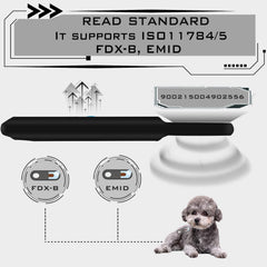 Smoostart Microchip Scanner side handle highlights ergonomic grip for field use