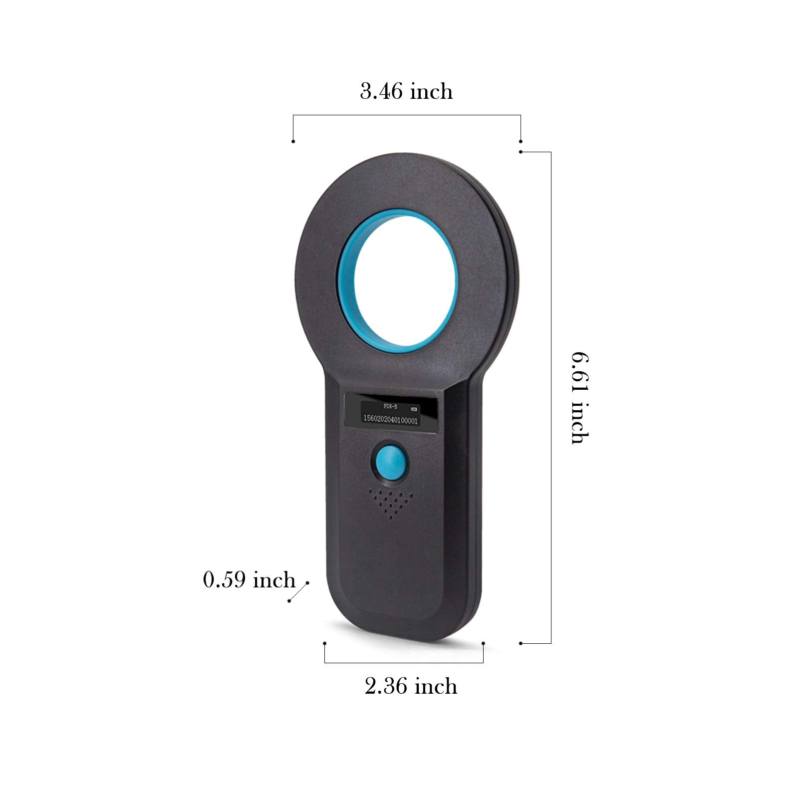 Smoostart Microchip Scanner storage capacity graphic emphasizes 1000-record data capacity