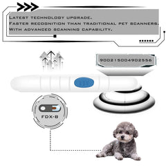 Smoostart Microchip Scanner USB port enables easy PC upload.