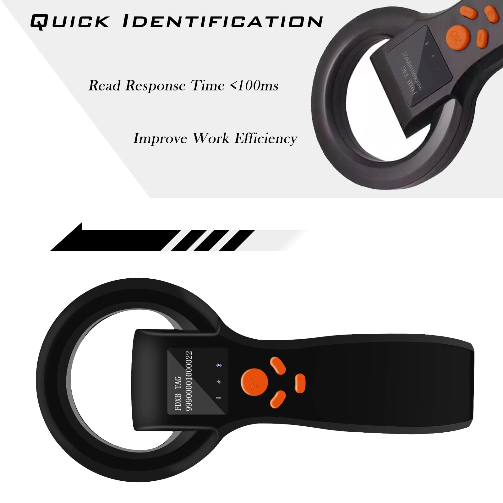 Smoostart universal pet microchip scanner 16000-record memory for efficient data management.
