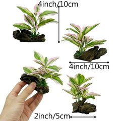 Smoothedo-Pets artificial water plants colorful brighten the tank and create hiding spots.