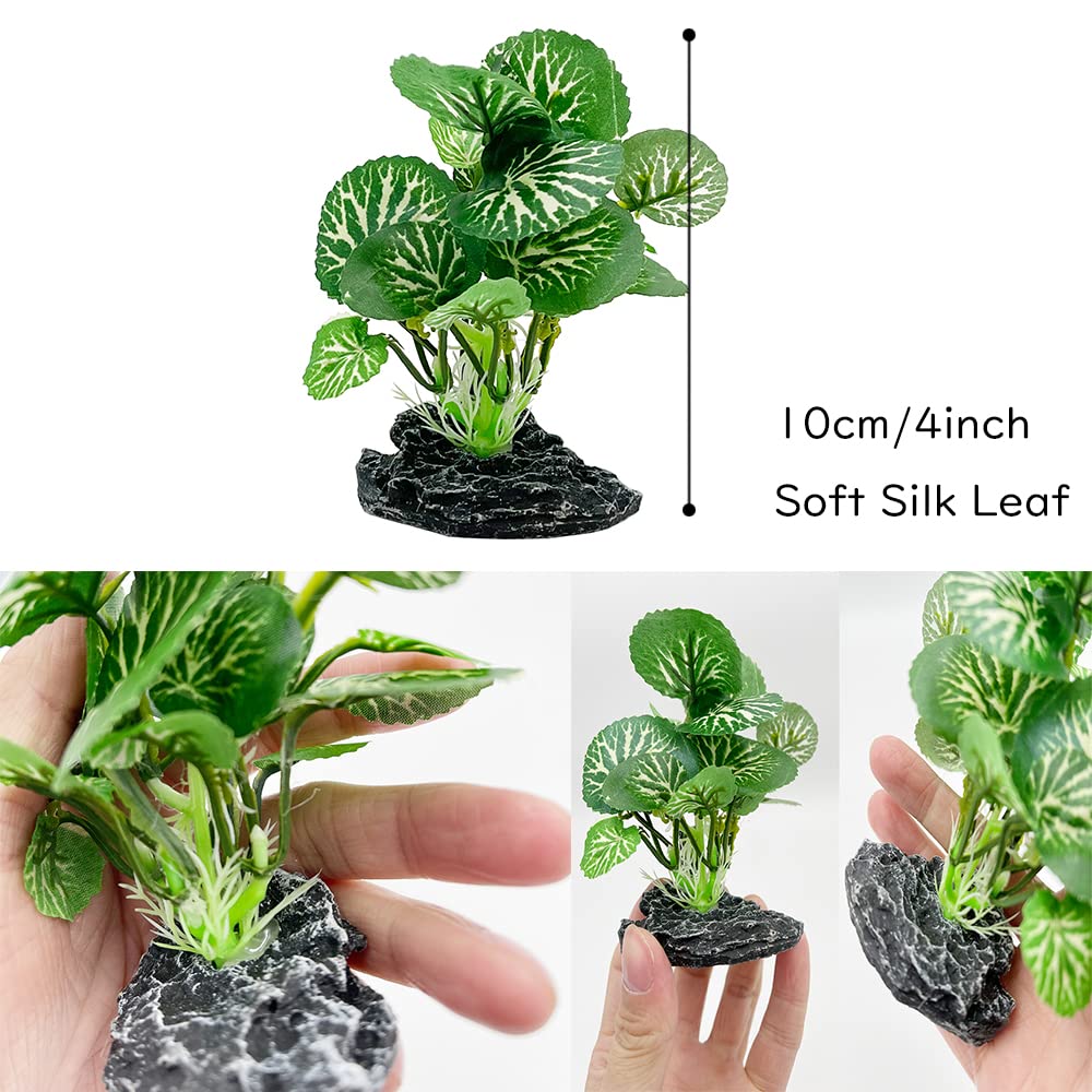 Smoothedo-Pets artificial water plants provide goldfish hides and cover