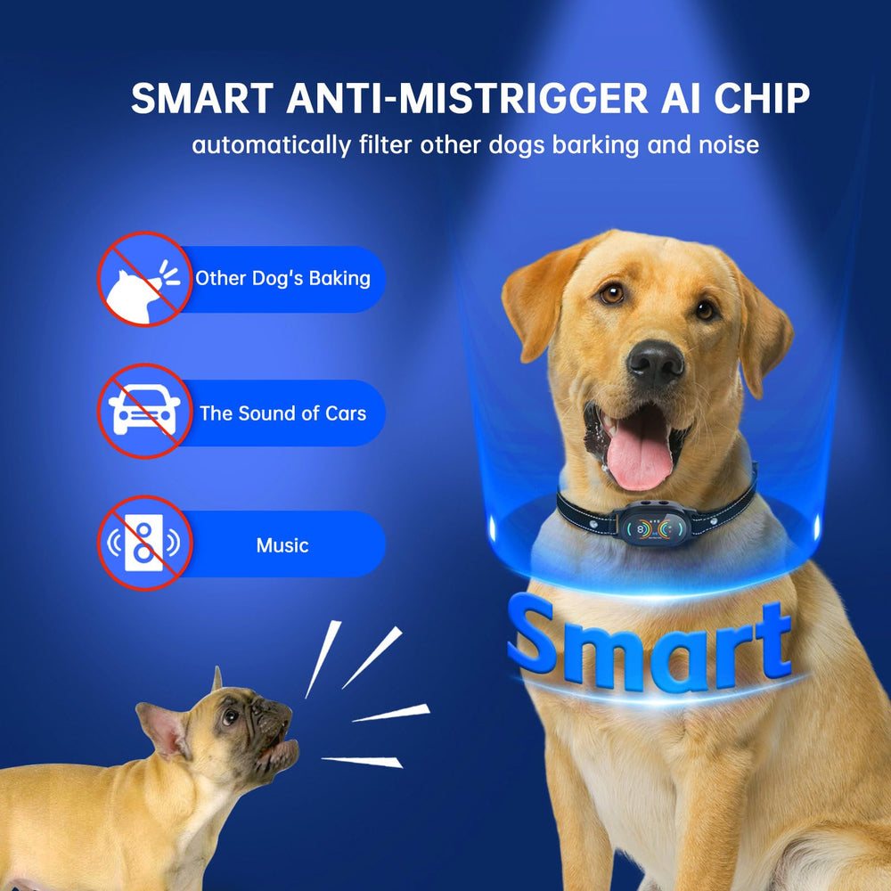 Smoothway bark collar rechargeable battery icon highlighting quick charge and long use.