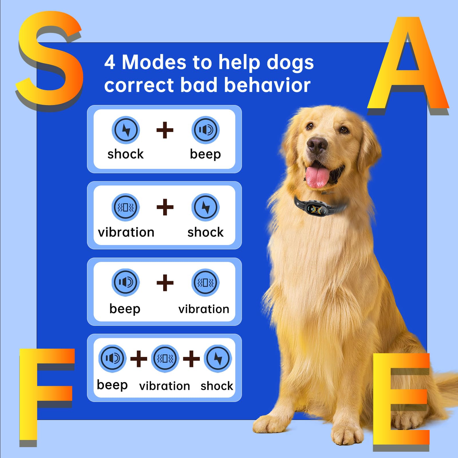 Smoothway collar training modes display enables versatile behavior training options.
