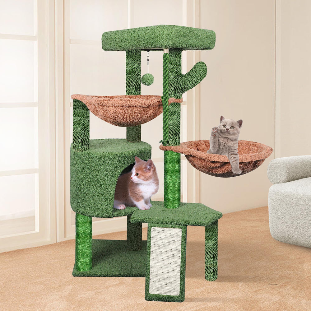 Smouatou Wang Xin cat condo sleep nook creates private relaxation for curious cats.
