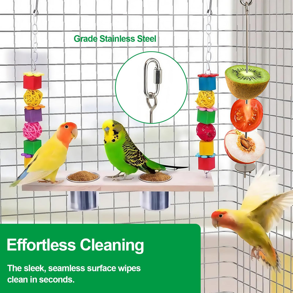 Smrtcol durable chew-resistant bird toy demonstrates long-lasting enrichment