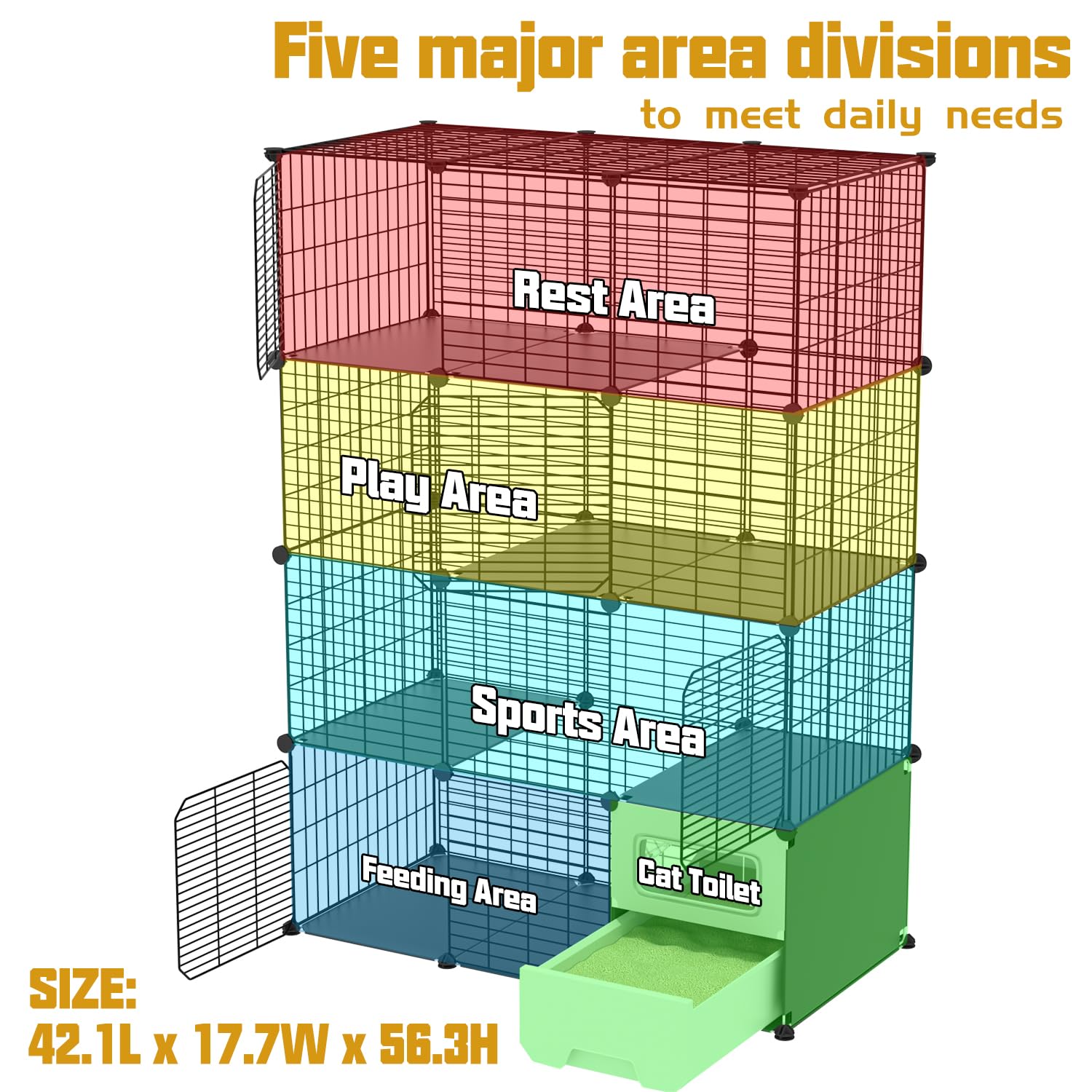 SNAAT Cat Cage Large Playpen—indoor-outdoor versatility.