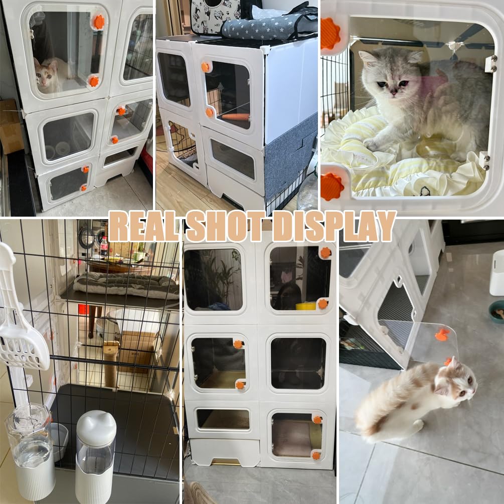 SNAAT Cat Cage transparent panel for quick status checks.