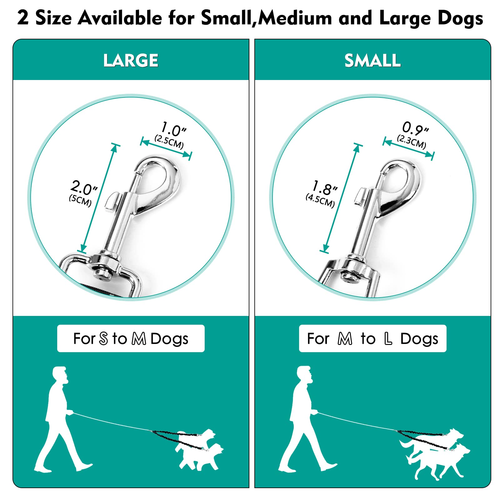 Snagle Paw adjustable length from 20 to 31.5 inches for different dogs