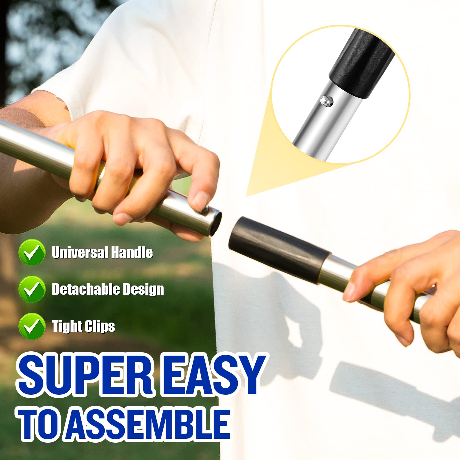 Snagle Paw aluminum tray and rake tackle grass mess efficiently