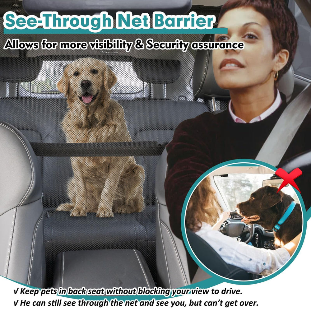 Snagle Paw see-through mesh shows visibility while keeping pets secure.