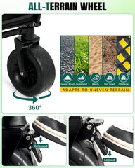 Snagle Paw Extra Large Dog Stroller folded compactly, ideal for car trunk storage
