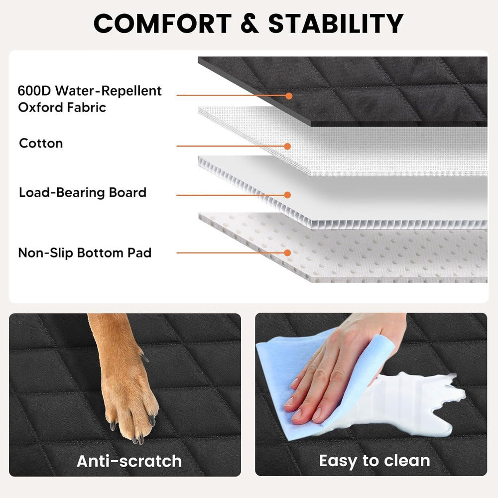 Snagle Paw full-coverage backseat protection shields upholstery from claws and hair