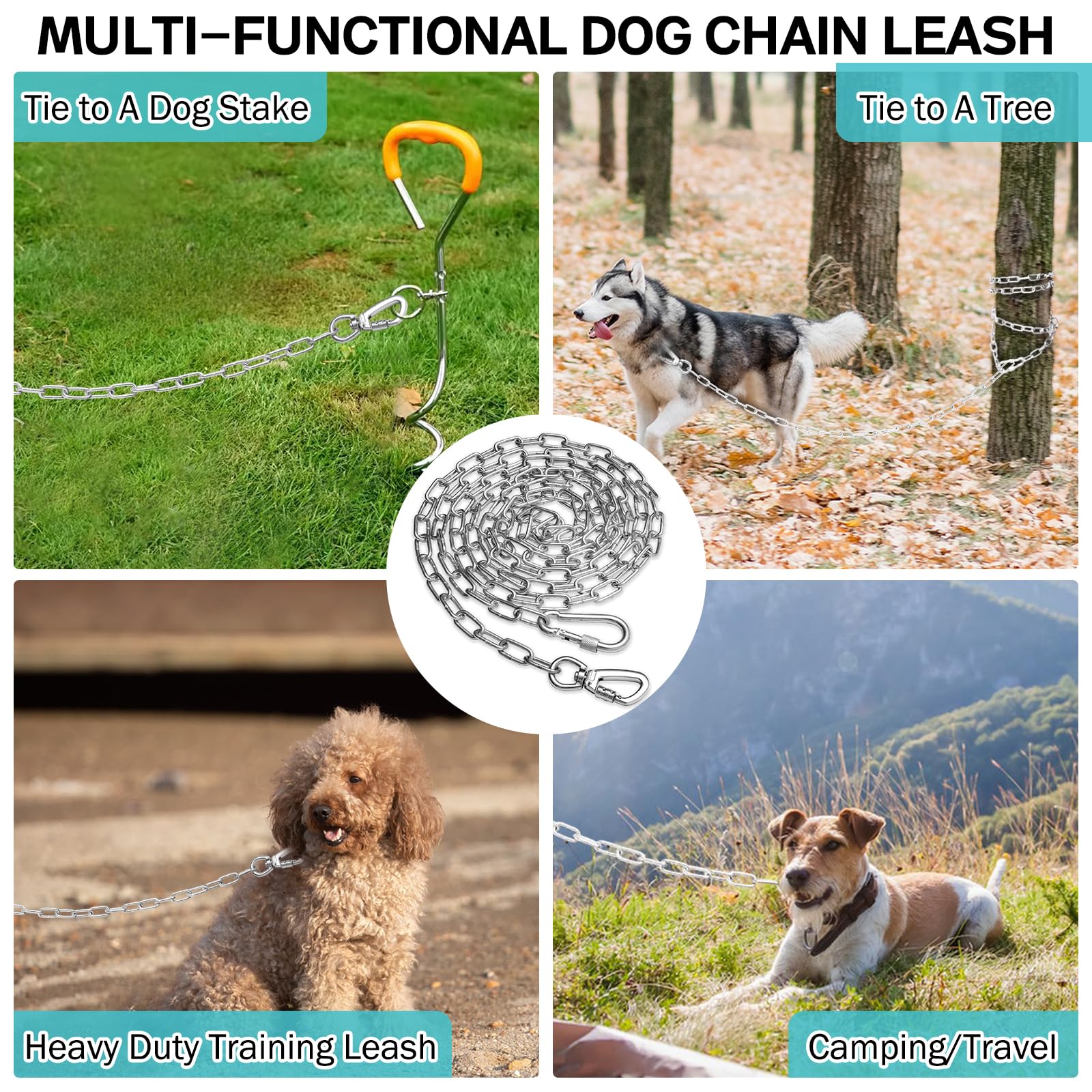 Snagle Paw outdoor dog runner supports camping and park sessions with extra space.