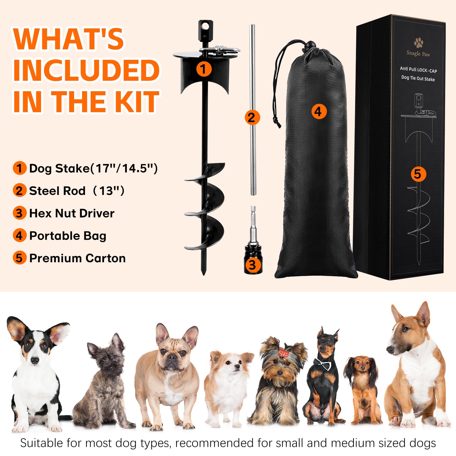 Snagle Paw packaging includes everything needed for quick setup.