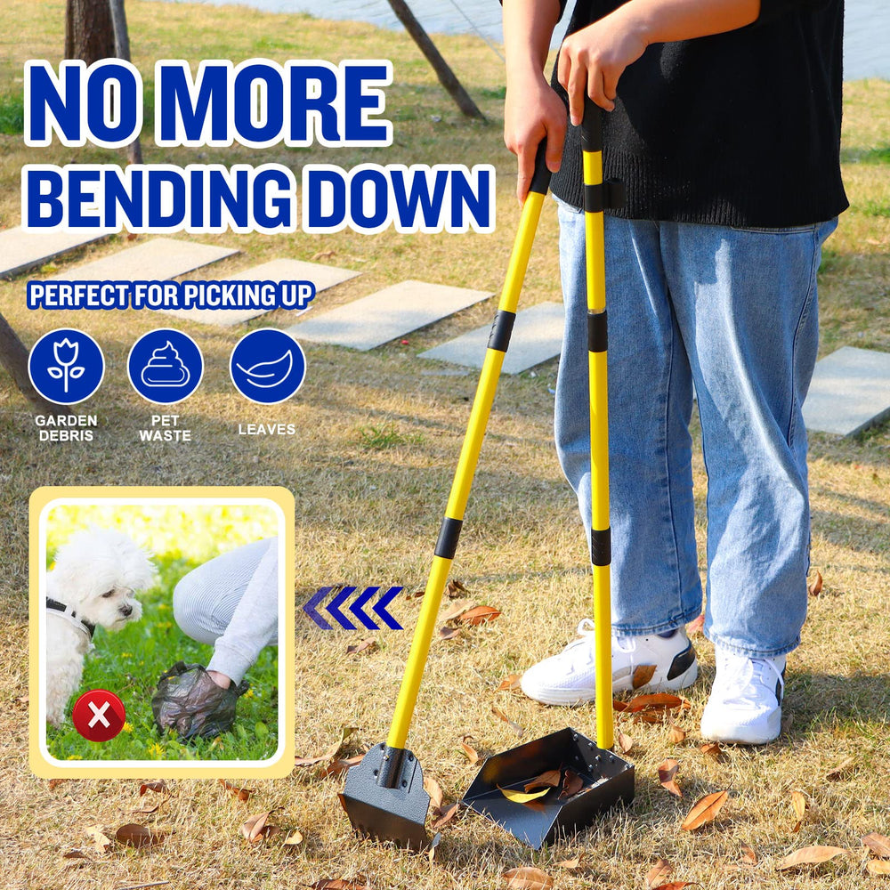Snagle Paw aluminum tray, rake, and spade set handles waste effectively
