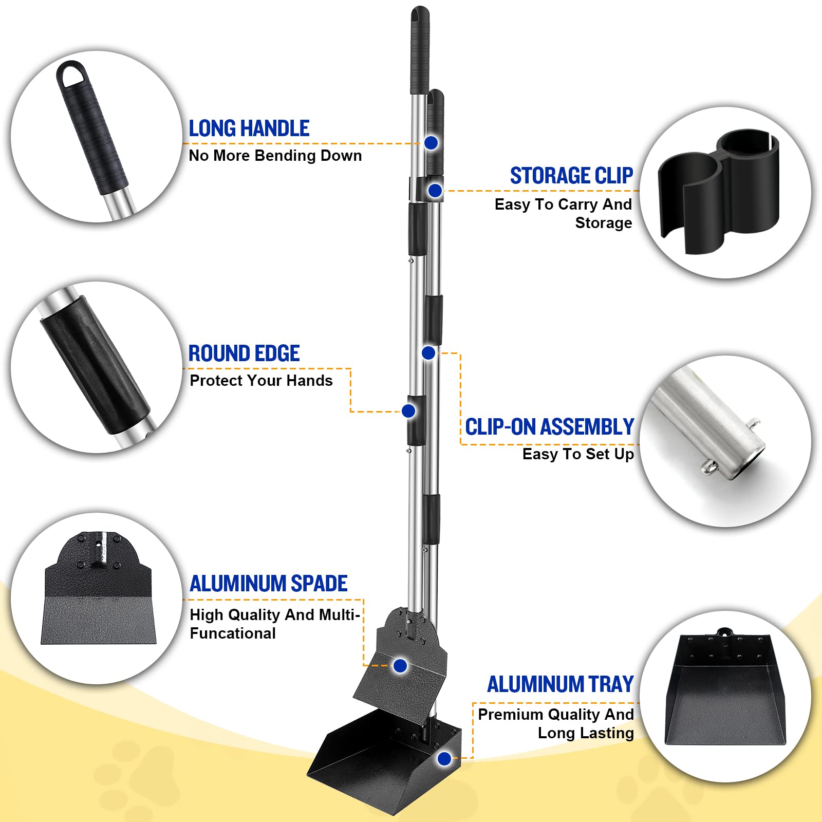 Snagle Paw pooper scooper bin for secure waste transport.