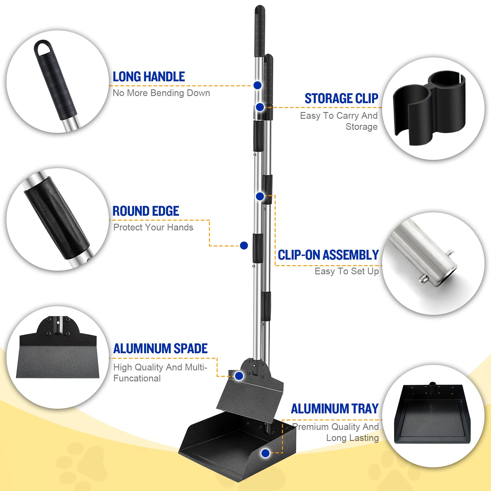 Snagle Paw Pooper Scooper flat-kennel cleanup demonstrates multifunctional design