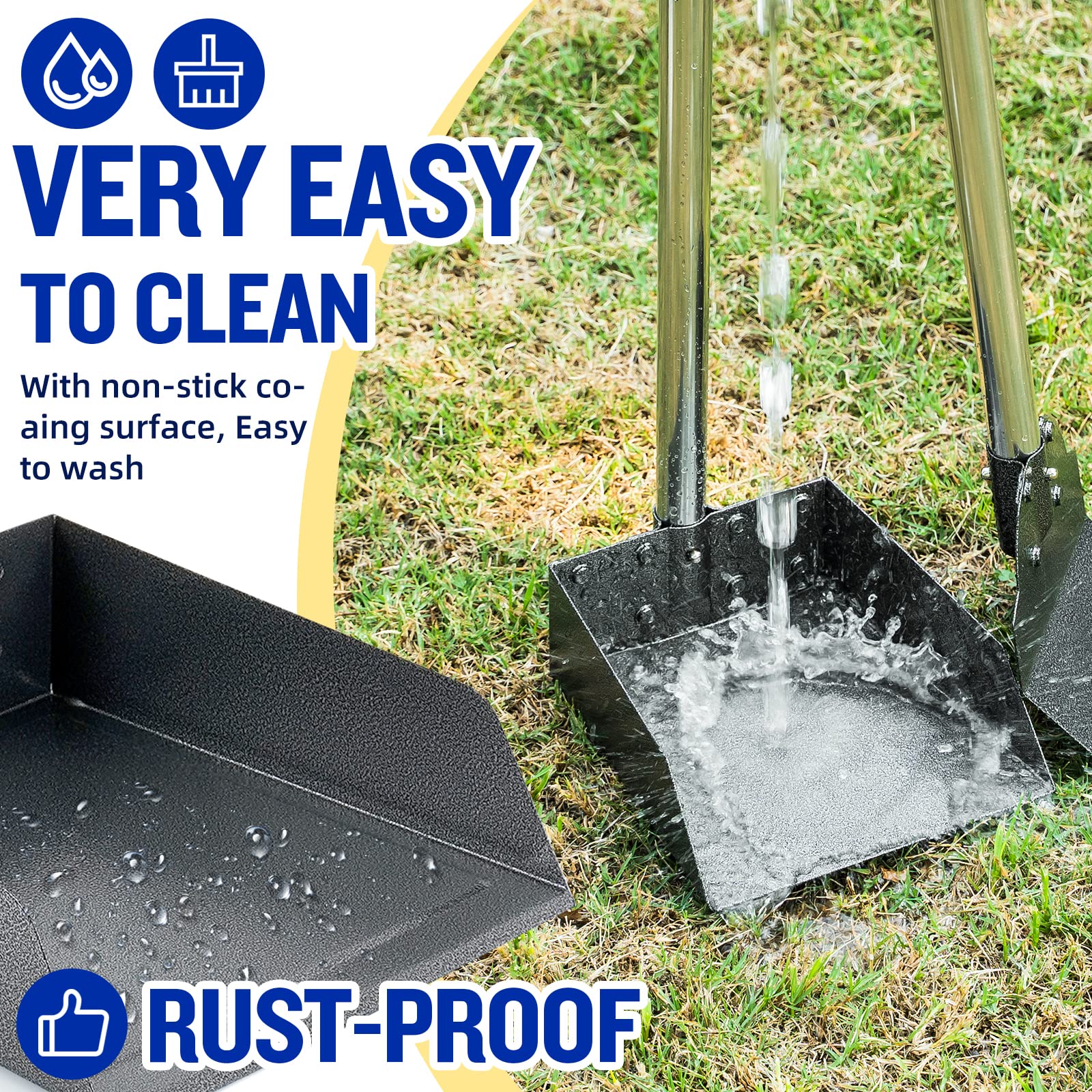 Snagle Paw pooper scooper spade for flat surfaces and kennels.