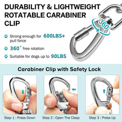 Snagle Paw safety carabiner clip offers lockable connection for reliable outdoor use.