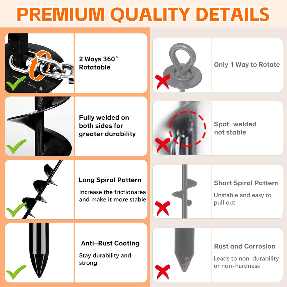 Snagle Paw dog stake easy installation with multiple setup options.