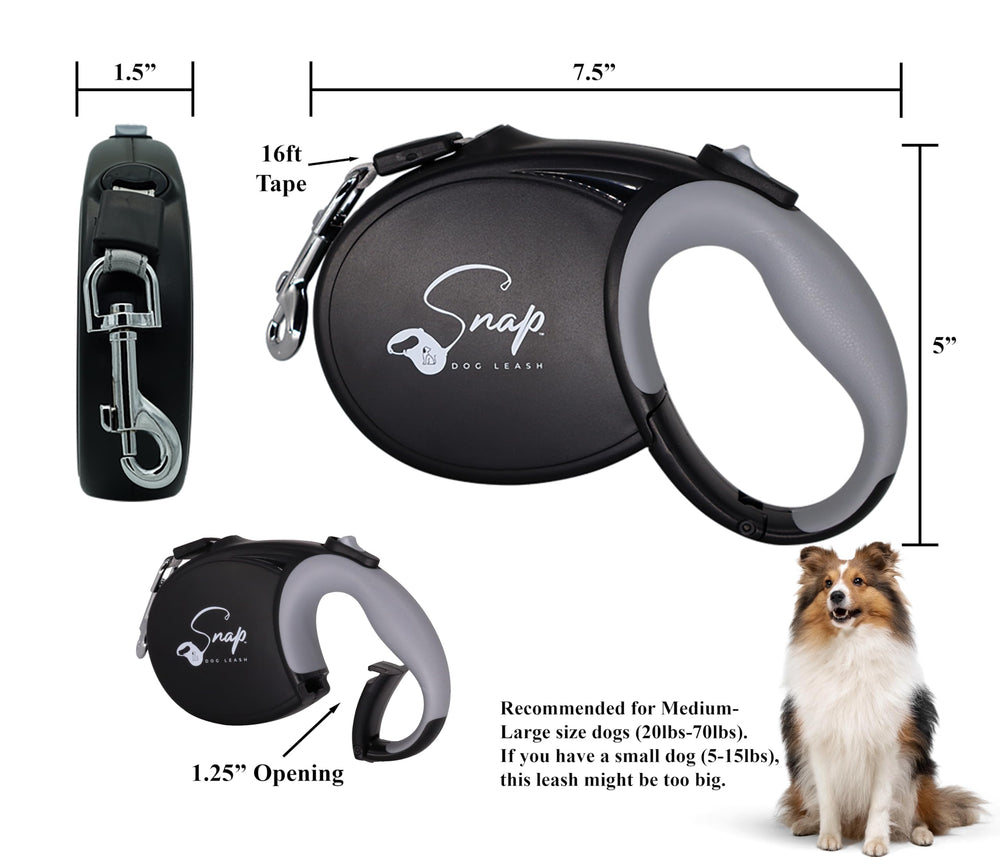 Snap Dog Leash snap handle in action for secure outdoor anchoring