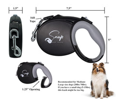 Snap Dog Leash snap handle in action for secure outdoor anchoring