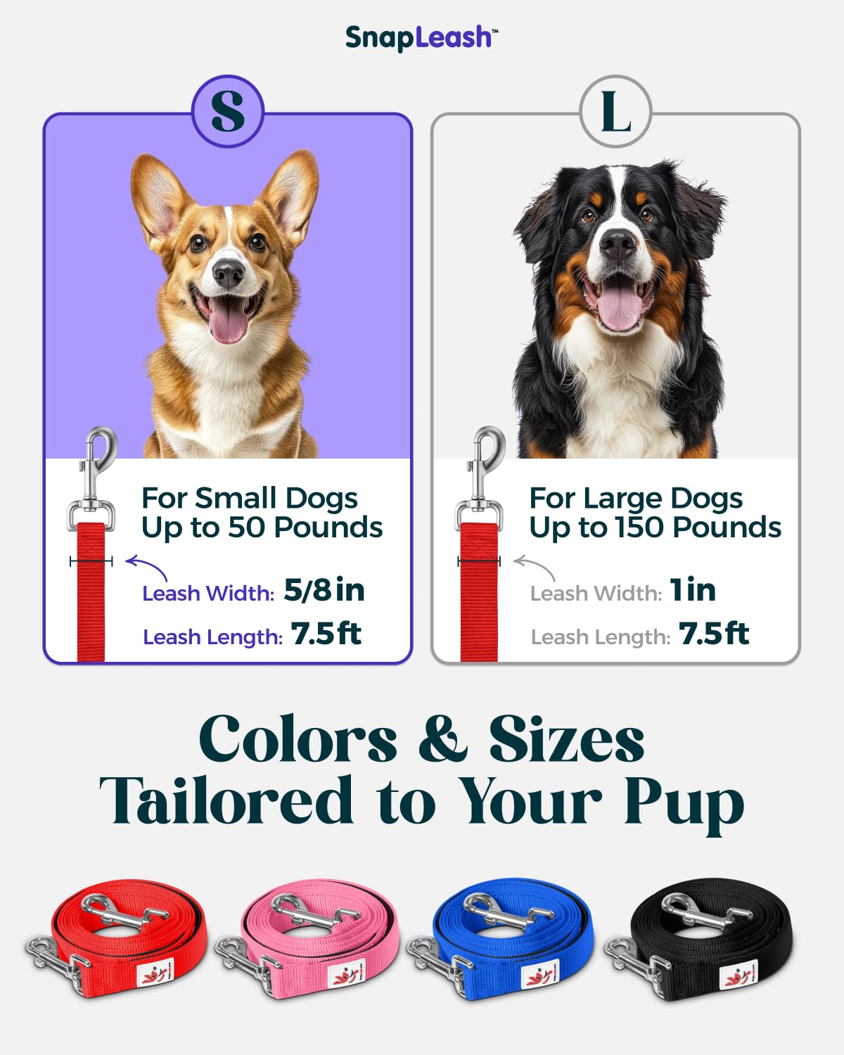 SnapLeash grommet storage lets you hang bags, keys, or lights.