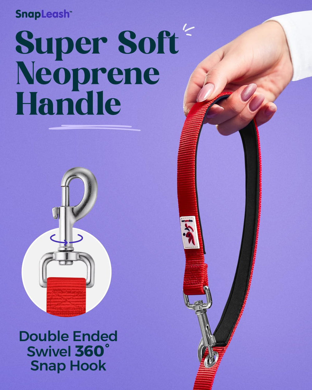 SnapLeash traffic-lead function aids safe street crossing during walks.