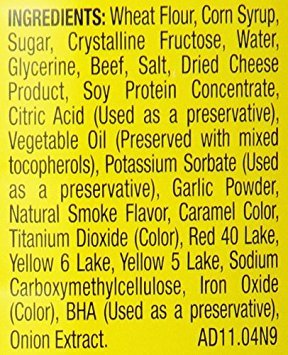 Snausages Snawsomes beef-cheese snacks ready for regular training rewards.