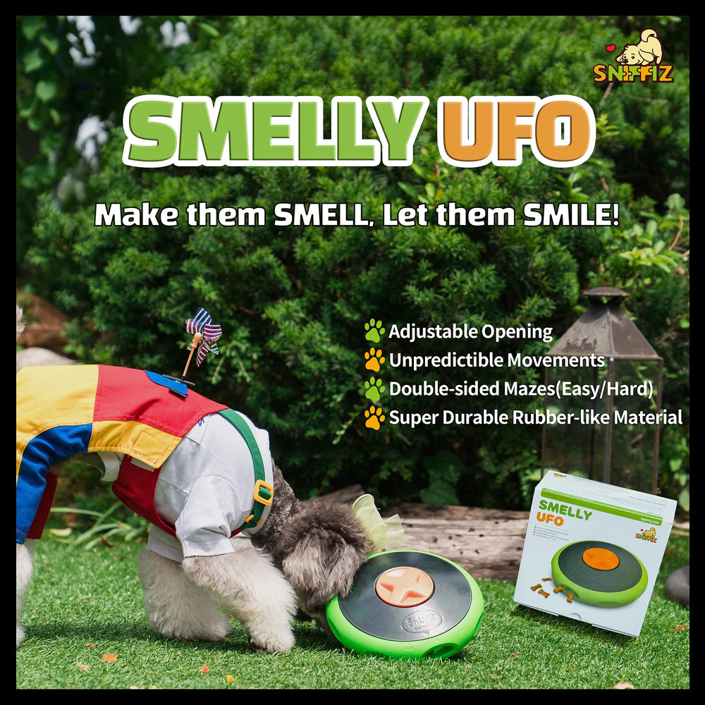 Sniffiz SmellyUFO adjustable-opening demonstrates customizable challenges for evolving skill levels.