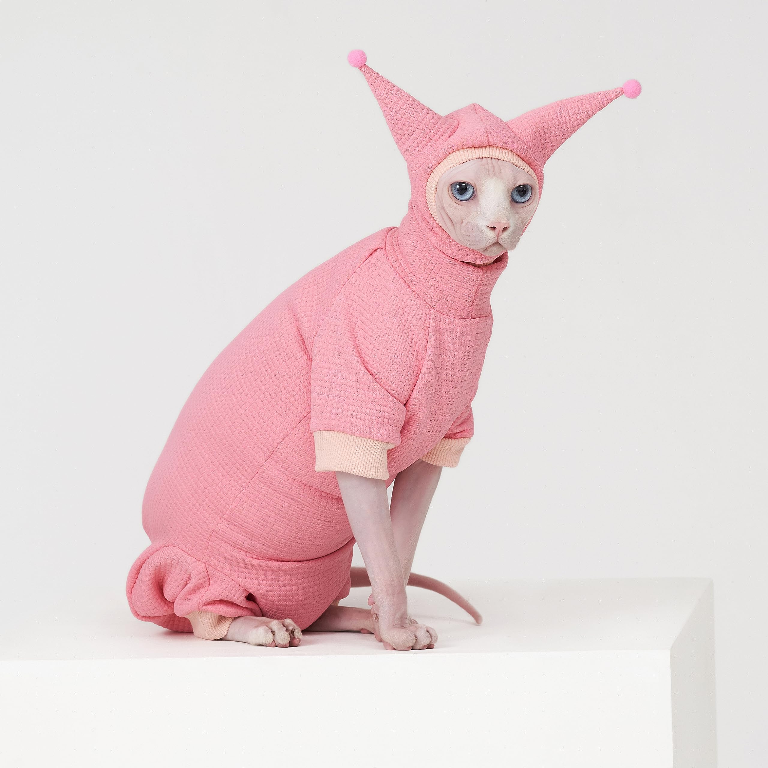SNIXFEVER sphynx fabric closeup highlights cotton-like material
