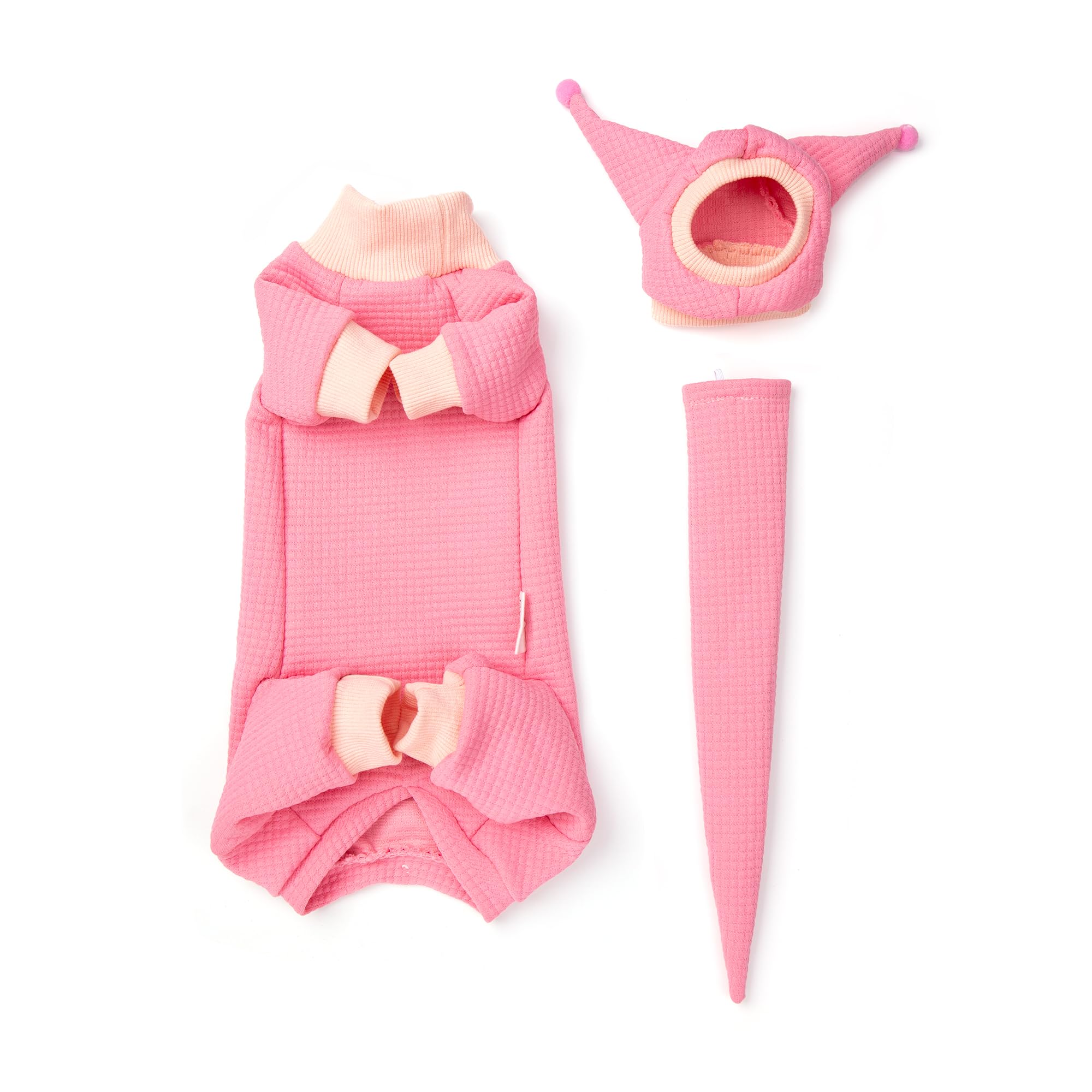 SNIXFEVER sphynx shirt pink-black set provides easy daily layering