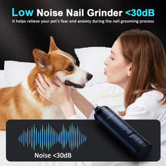 SNMDQZ nail grinder with two LEDs improving visibility