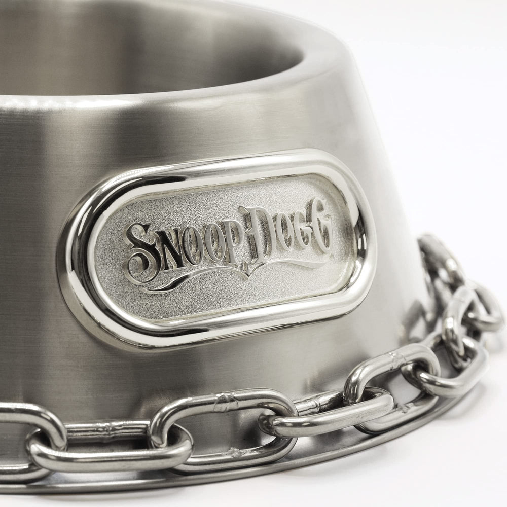 Snoop Doggie Doggs deluxe off the chain gold small bowl offers premium flair for stylish meals.