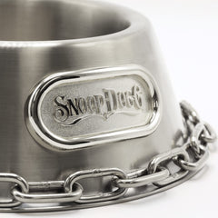 Snoop Doggie Doggs deluxe off the chain gold small bowl offers premium flair for stylish meals.