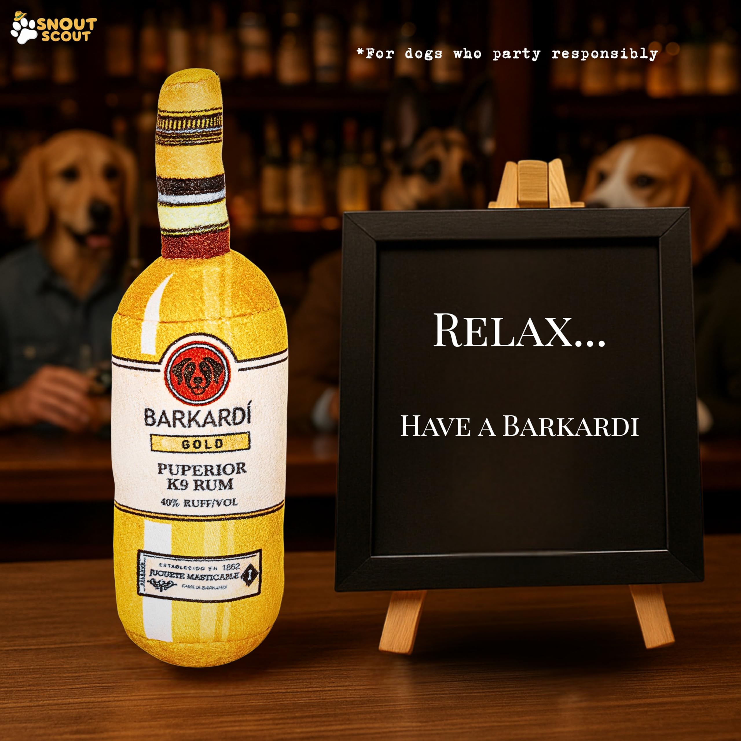 Snout Scout bottle toy photo ready design sparks joyful moments with your pup.