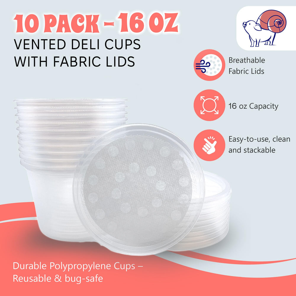 Snout and Shell fabric vented lid closeup—promotes airflow and containment.